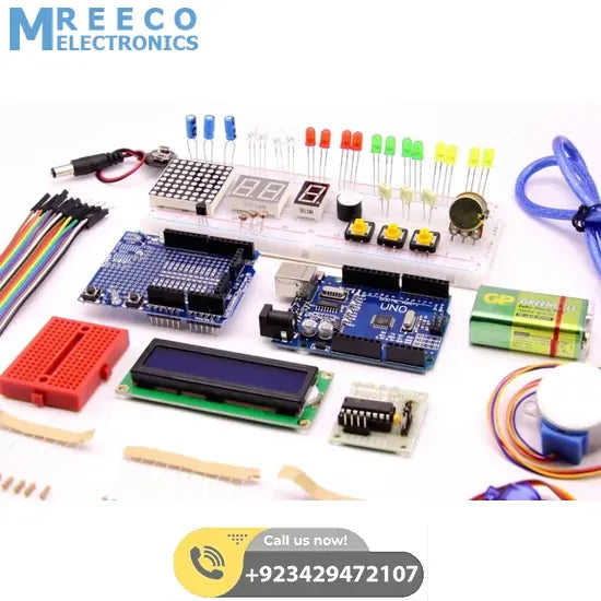 Beginner Arduino Uno Starter Kit - Back View