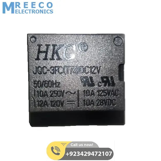 SPDT 12V 10AMP 5 Pin Relay In Pakistan - Side View