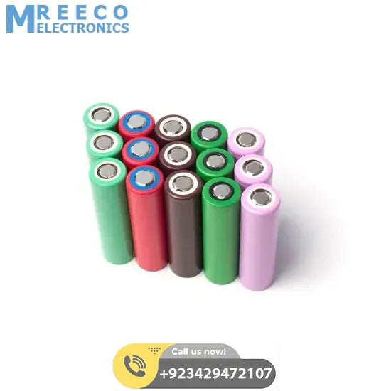 Used 1000mAh 3.7V 18650 Lithiom Ion Cell Li-ion Battery For Robotics - Front View