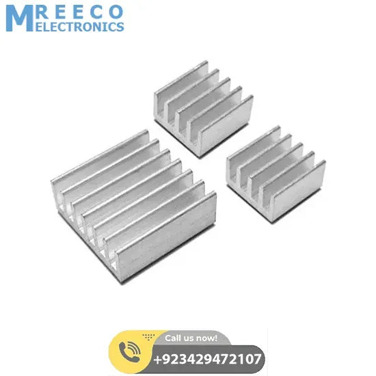 Raspberry Pi 3 Heatsink Cooler Pure Aluminum - Front View