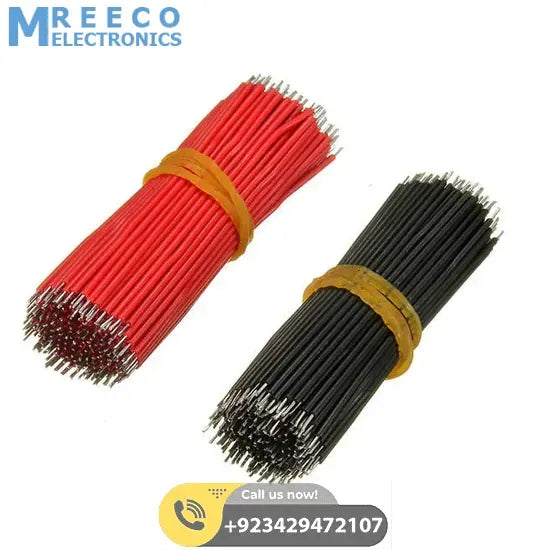 Vero Board Breadboard Jumper Cable Dupont Wire Electronic Wires Black Red Color - Front View