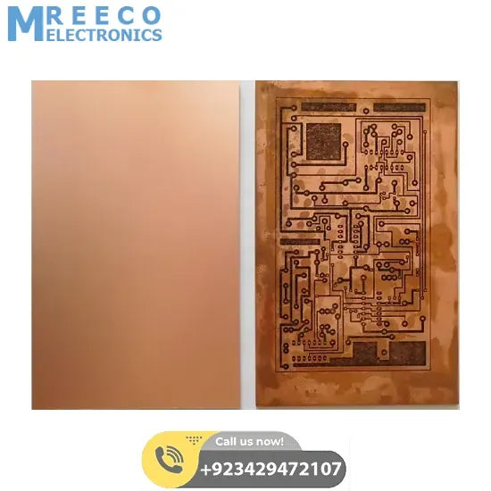 6X4 Inch One Sided Bakelite Copper Sheet One Sided Clad Plate Laminate PCB Board - Side View