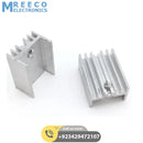 Silver Aluminium TO 220 Heat Sink with screw - Front View