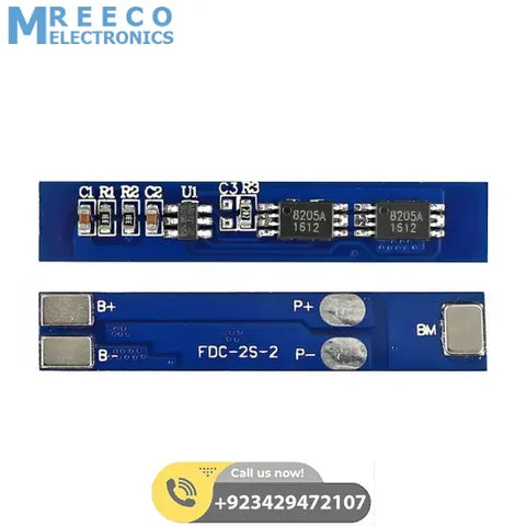 FDC-2S-22S 3A 7.4V 8.4V 18650 Lithium Lipo Cell Battery Charger Board Li-ion Battery Charging PCB BMS Protection Module HX-2S-01 - Front View