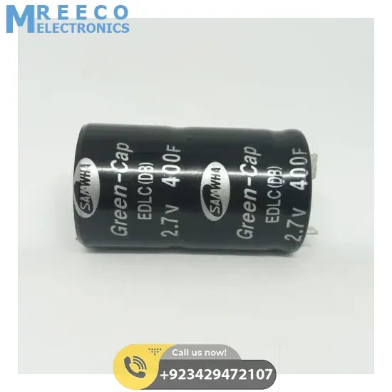 400F 2.7V DC Supercapacitor Battery High Frequency Ultra Capacitor for Auto Power Supply - Back View