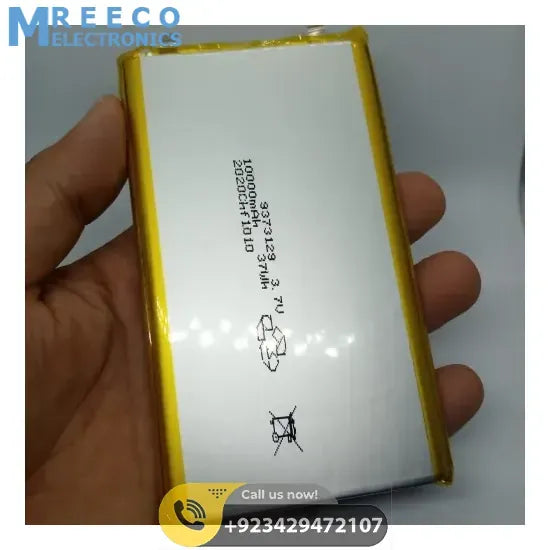 3.7v 10000mAh Lithium Ion Battery - Front View