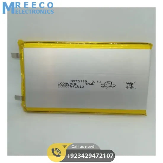3.7v 10000mAh Lithium Ion Battery - Side View