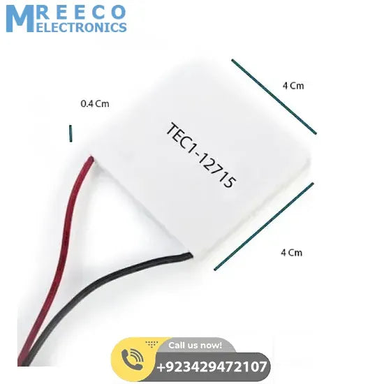 Thermoelectric Cooler Peltier Module TEC1-12715 12VDC 15A Cooling Refrigeration Plate - Top View