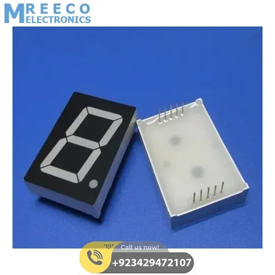 CA 1 Digit 7 Segment 0.7 Inch LED Common Anode Display - Side View