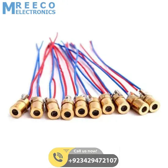 650nm 6mm 3V 5mW Laser Dot Diode Laser Diode - Side View