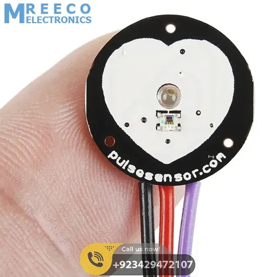 Pulse Sensor Pulse Heart Rate Sensor Arduino Heartbeat Sensor - Front View