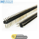 Dual Row Male Header 0.1 Inch 40+40 Pin Break Away - Front View