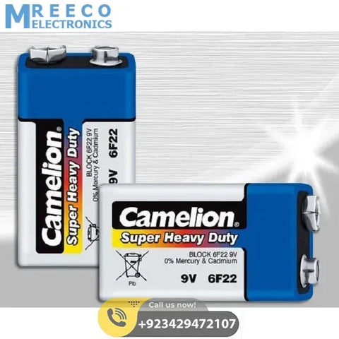 Camelion 9V Battery Super Heavy Duty - Front View