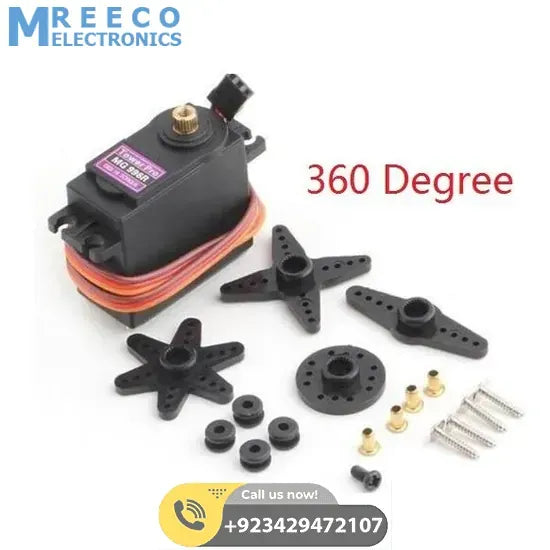 MG996R Metal Gear Servo Motor 360 Degree MG946 Servo Motor For Arduino - Front View