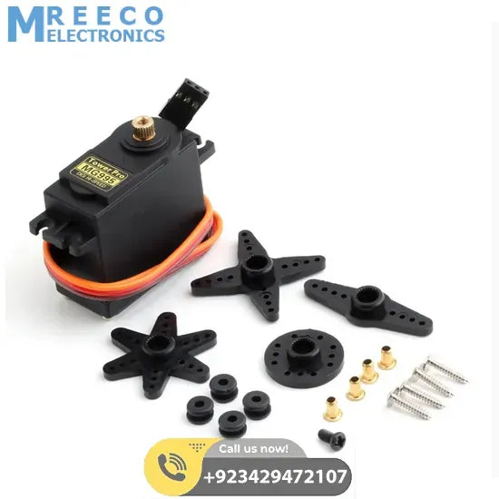 MG996R Metal Gear Servo Motor 360 Degree MG946 Servo Motor For Arduino - Side View