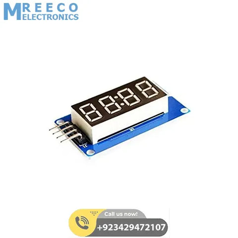 Arduino TM1637 4 Digit 7 Segment Display Module LED Display Module - Front View
