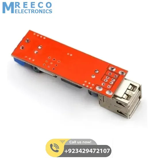 Vehicle Battery Charger 3A Dual USB Output LM2596 Buck Converter - Back View