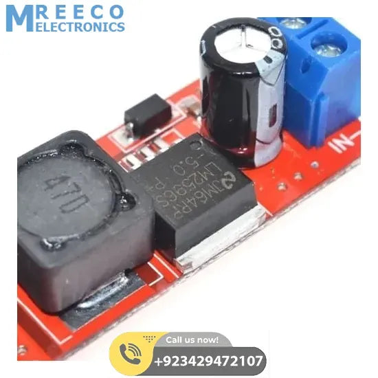Vehicle Battery Charger 3A Dual USB Output LM2596 Buck Converter - Top View