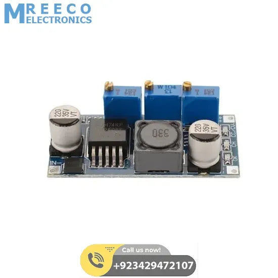 LM2596 DC-DC Step Down CC CV Power Supply Module LED Driver Battery Charger Adjustable LM2596S Constant Current Voltage - Front View