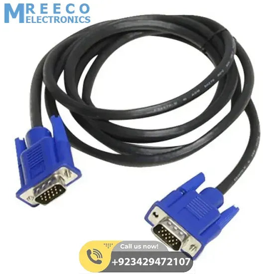 VGA Cable 1.5 Meter Male to Male D sub Video Extension - Front View