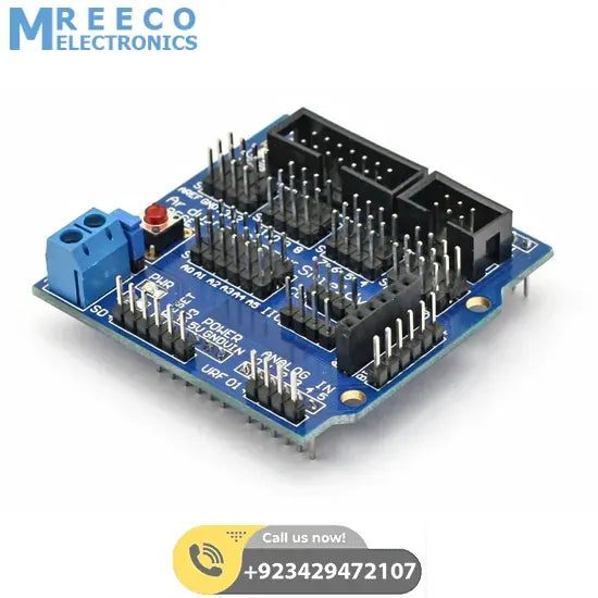 Arduino Sensor Shield V5 Expansion Board For Arduino - Front View