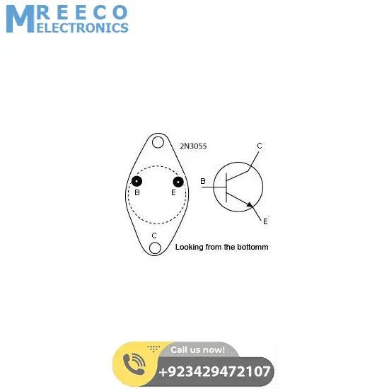 2N3055 Transistor - Front View