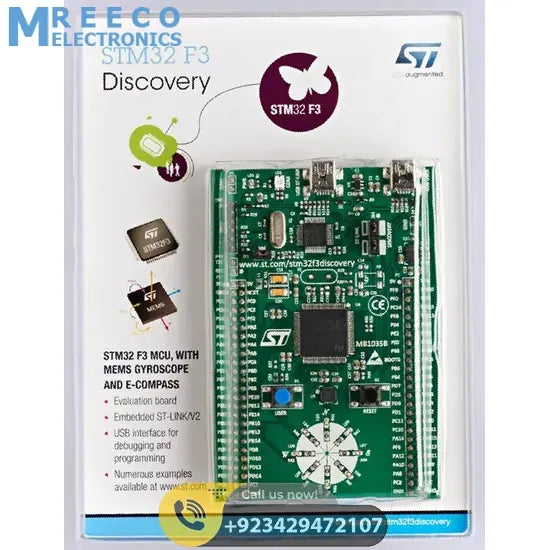 STM Discovery Kit STM32F3 STM32F303VC With Programming Cable - Display View