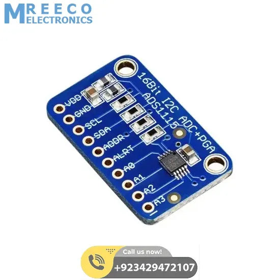 Buy ADS1115 16 Bit ADC 4 Channel with Programmable Gain Amplifier In Pakistan - Side View