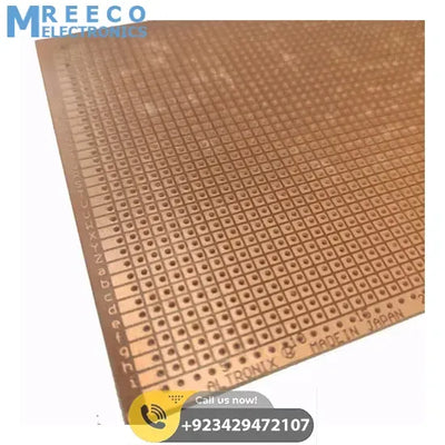 100x240mm Dotted Stripboard Veroboard Prototyping Board - Side View