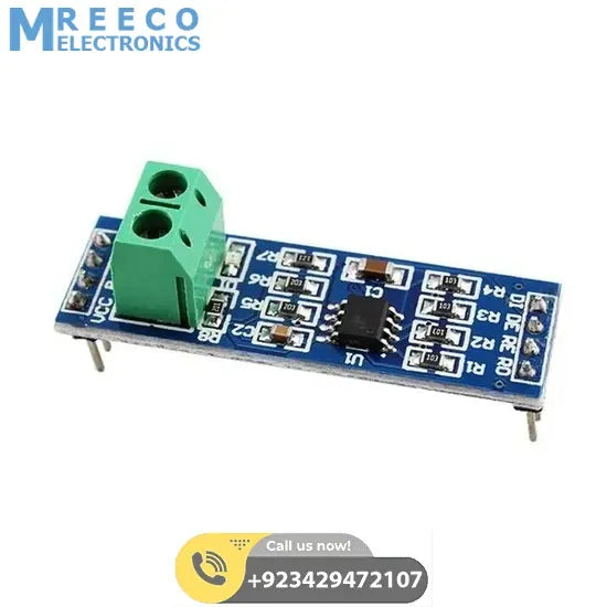 MAX485 RS485 TTL To RS-485 MAX485CSA Converter Transceiver Module Board - Front View