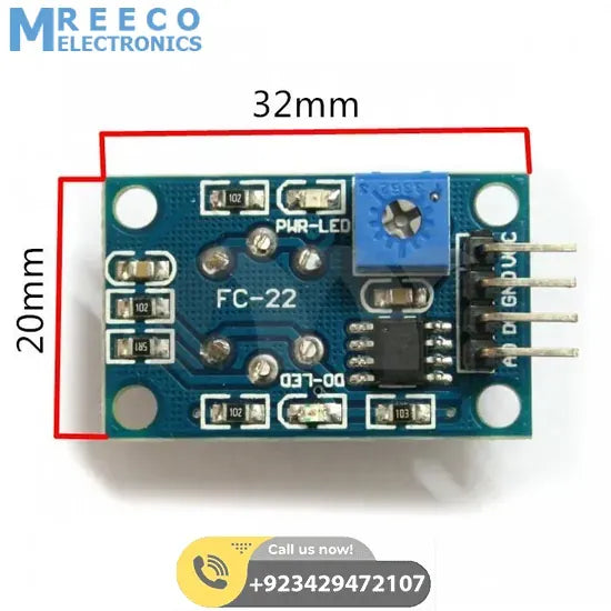 MQ135 Air Quality Detector Sensor Module in Pakistan - Side View