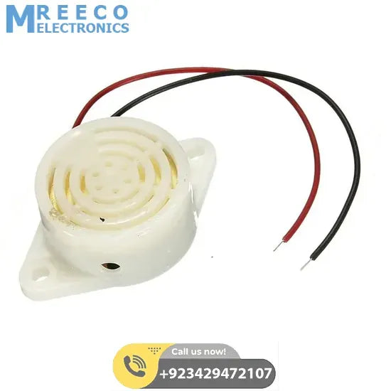 3 to 24V Electronic Buzzer Beep Alarm SFM-27 - Back View