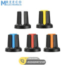 WH148 15X17mm 6mm Shaft Hole Plastic Potentiometer Amplifier Knob - Side View