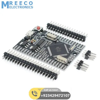 Mega 2560 PRO Mini Embed CH340G ATmega 2560-16A with Male Pin Headers in Pakistan - Side View