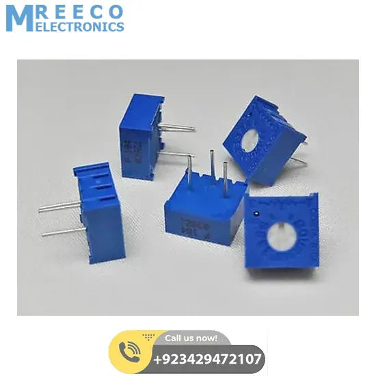 1K 3386 Single Turn Variable Potentiometer - Side View