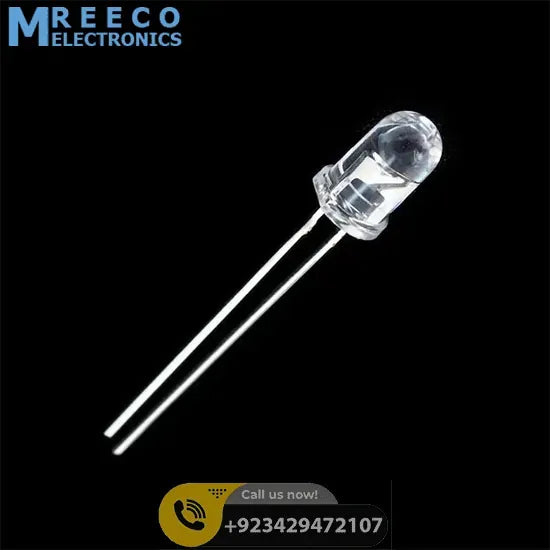 5mm Red LED Crystal Type - Front View