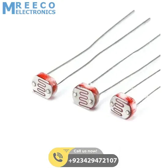 5mm Light Dependent Resistor LDR Sensor - Back View