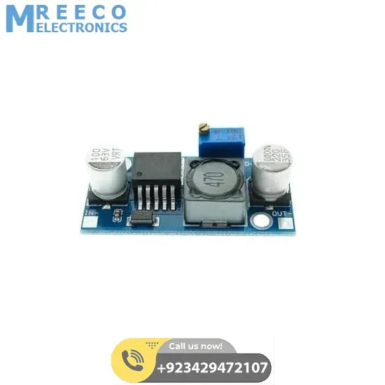 HW 677 LM2596HV Adjustable Step Down DC To DC Buck Converter Module - Side View