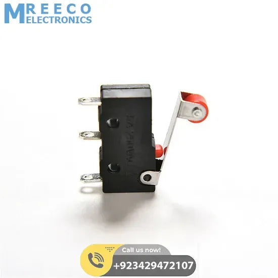 Micro Roller Lever Arm Open Close Limit Switch Micro Switch - Front View