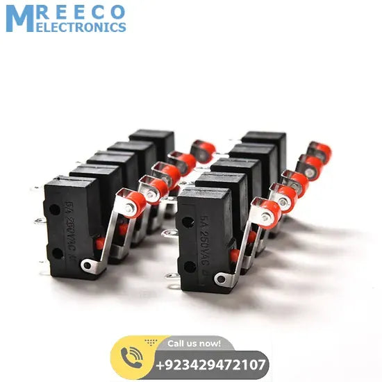 Micro Roller Lever Arm Open Close Limit Switch Micro Switch - Back View