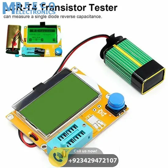 Diode Triode Capacitance ESR Meter Transistor Tester LCR T4 - Side View
