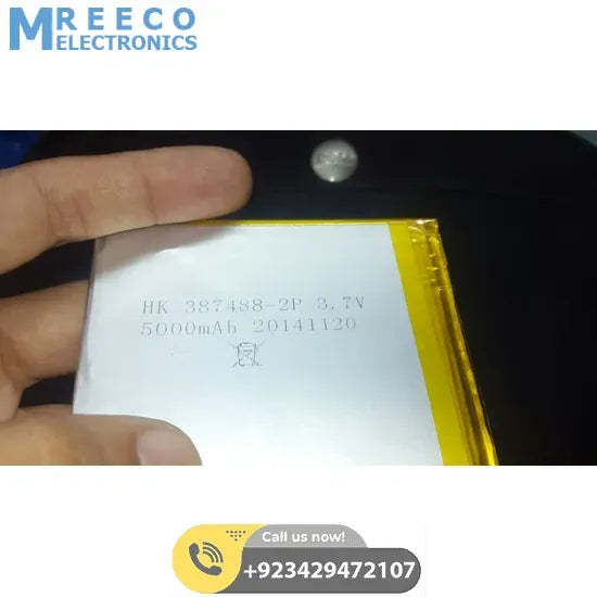 6000mAH 3.7v Lithium-ion battery Li-ion Battery - Front View