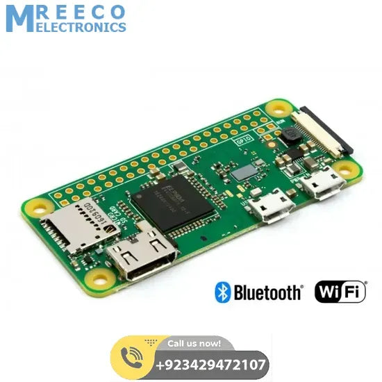 Raspberry Pi Zero W V1.3/ V1.1 Development Board In Pakistan - Front View