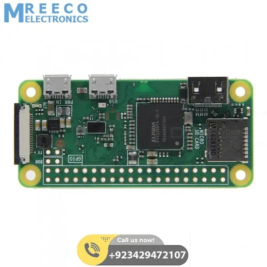 Raspberry Pi Zero W V1.3/ V1.1 Development Board In Pakistan - Side View