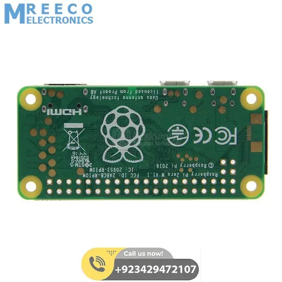 Raspberry Pi Zero W V1.3/ V1.1 Development Board In Pakistan - Back View
