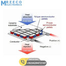 TEC1 12710 Thermoelectric Cooler Peltier Module 12VDC 10A 40x40x3.2mm - Bottom View