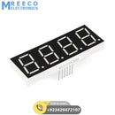 Common Anode 4 Digit 7 Segment Red LED Display - Front View
