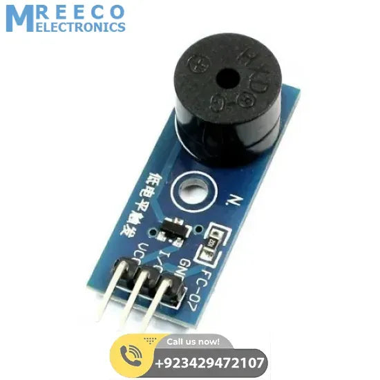 Active Low Level Trigger Buzzer Alarm Module for DIY MCU SCM - Front View