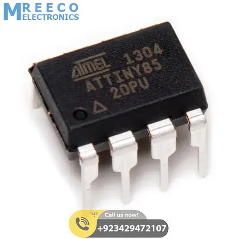 Atmel Attiny85 Attiny-85 ATtiny85-20PU - Front View