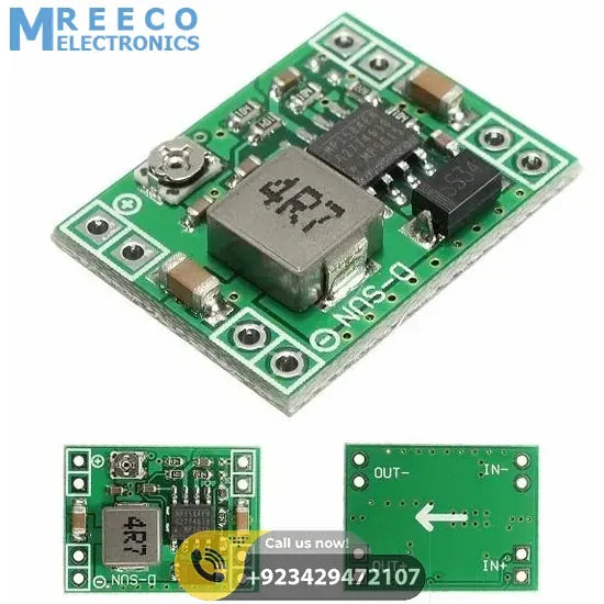 Mini MP1584EN DC-DC BUCK Adjustable Step Down Module 4.5V-28V Input 0.8V-20V Output - Front View